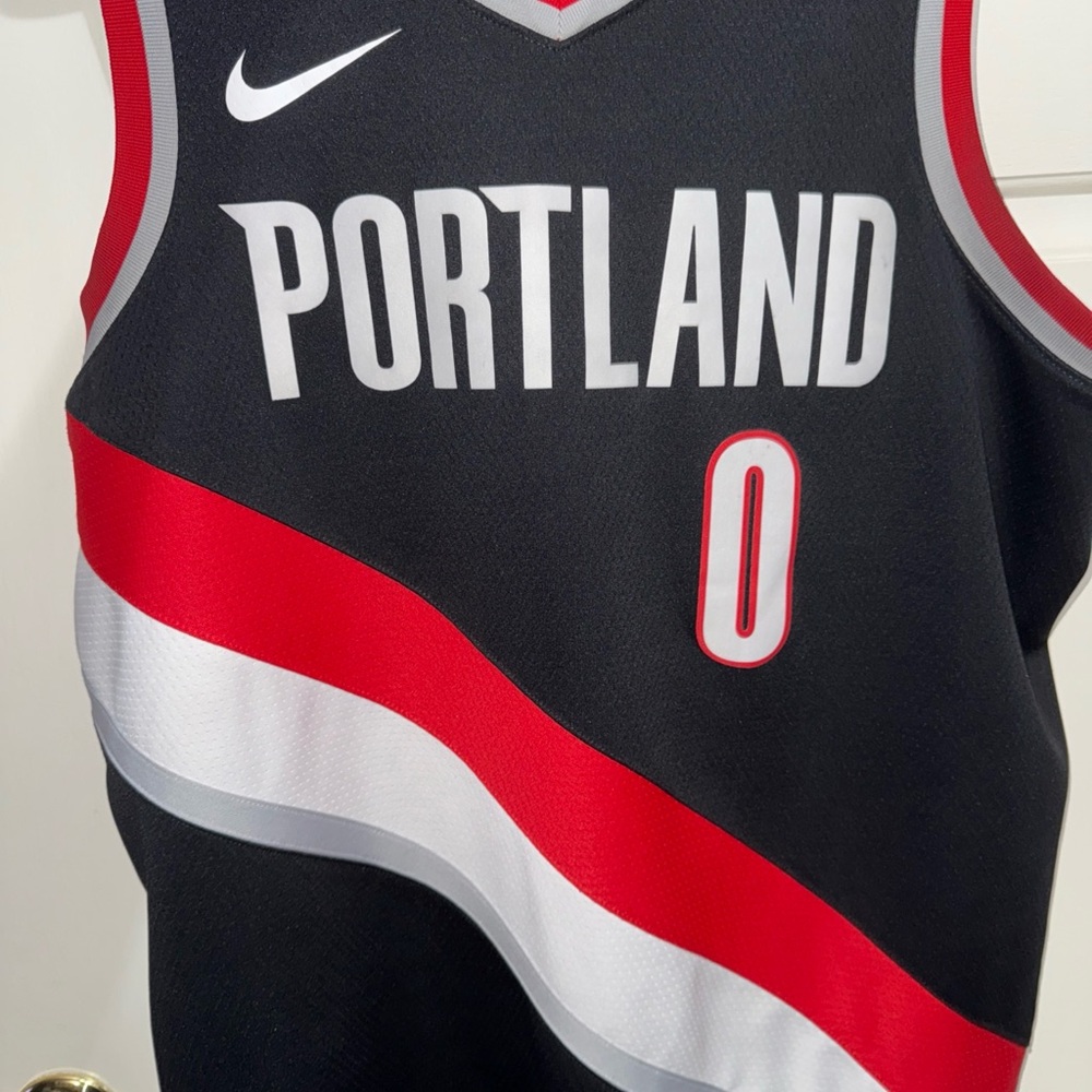 Nike Black and Red Portland Jersey